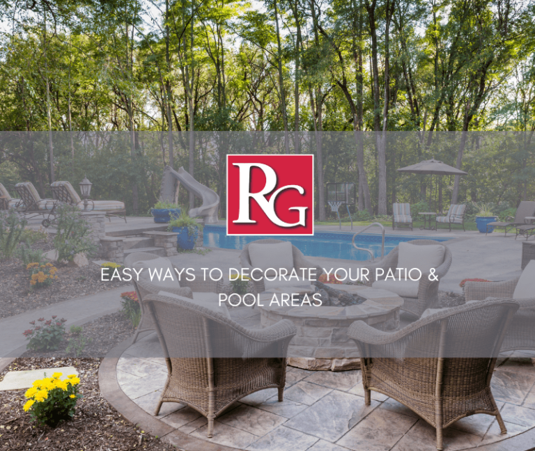 easy ways to decorate your patio & pool areas