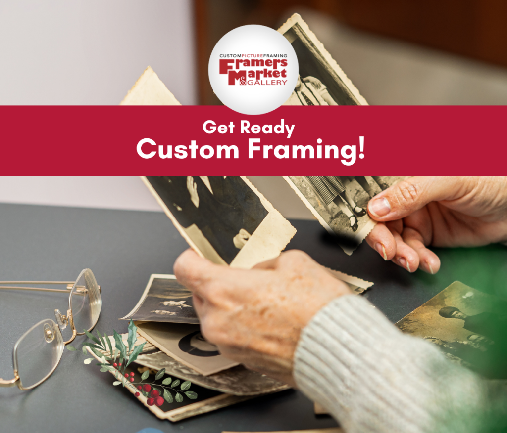 holiday framing inspiration in cranberry red